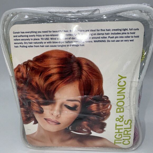 Conair‎ 36ct Brush Rollers Pack Of Tight & Bouncy Brush Hair Curlers Short Hair - Picture 3 of 5